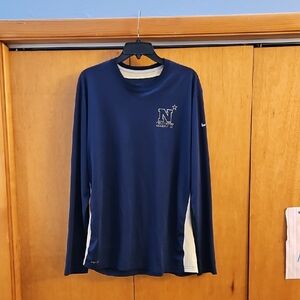 US Navy Nike Blue Long Sleeve Shirt